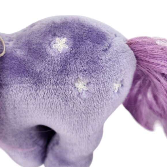 Vintage Hasbro Softies My Little Pony Blossom Purple Plush Stuffed Animal - Picture 3 of 12